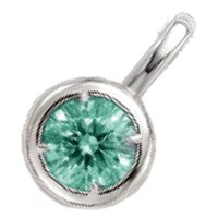 Pendente Elements in Oro bianco Tsavorite EPY14220